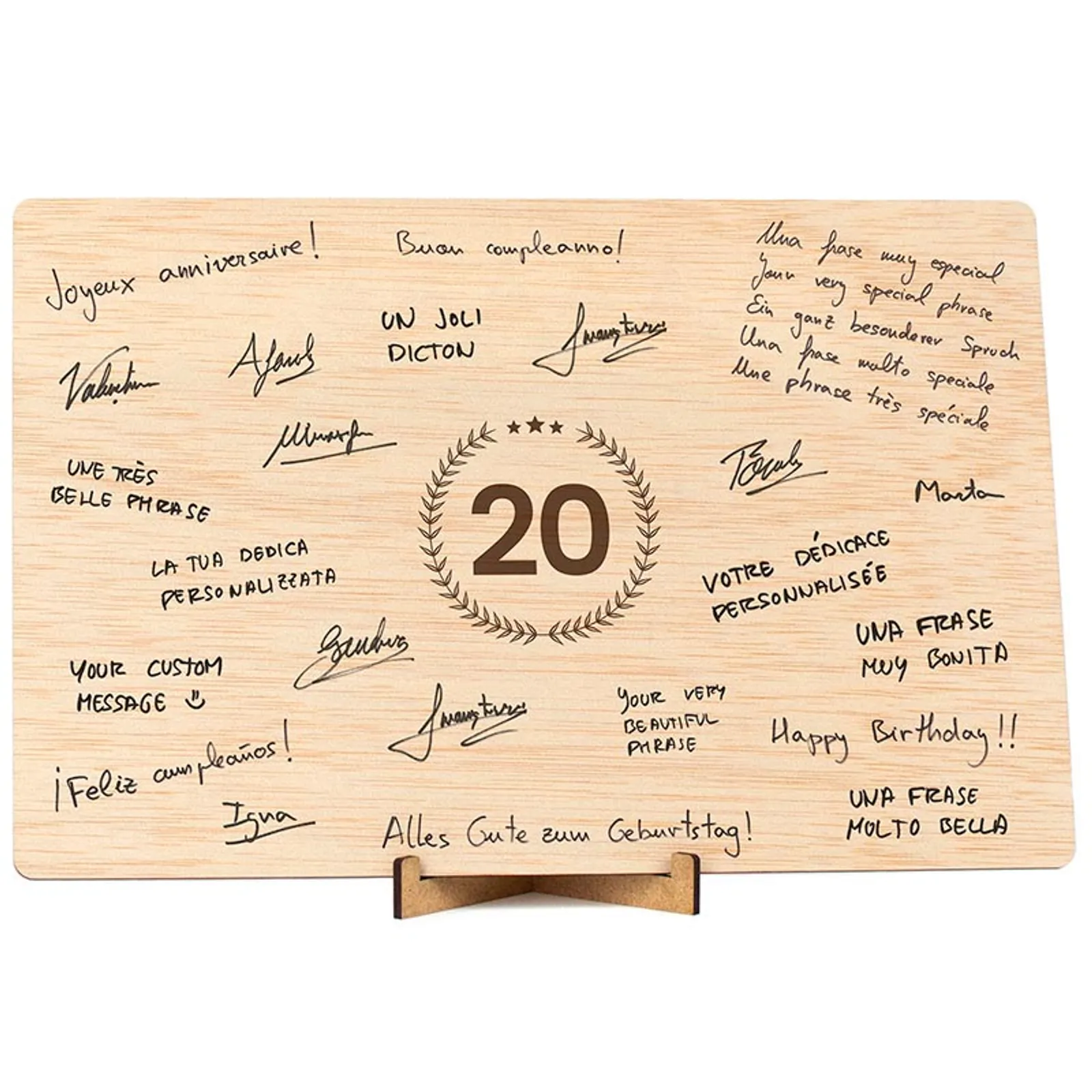 Wooden guestbooks for weddings